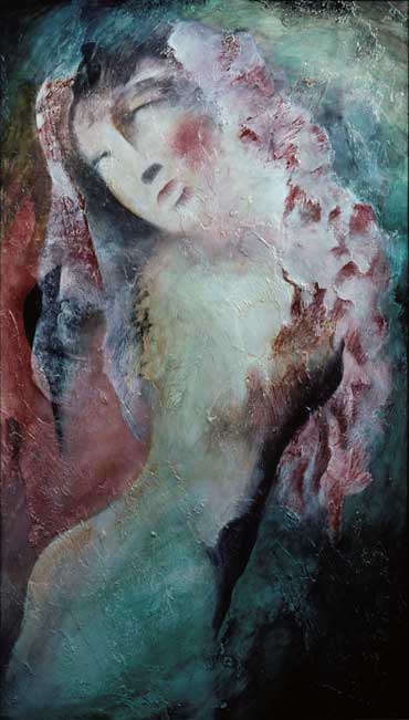 Original Painting Veil. top art galleries London, Paris, Rome, New York City, Hong Kong, Athens, Geneva and Los Angeles.